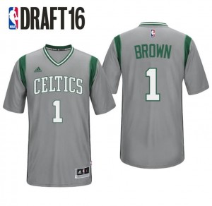 maglietta jaylen brown 1 boston celtics draft 2016 grigio