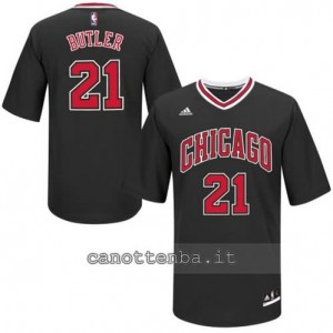 maglietta jimmy butler #21 chicago bulls nero