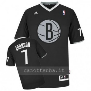 maglietta joe johnson #7 brooklyn nets nero