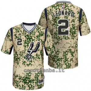 maglietta kawhi leonard #2 san antonio spurs camo