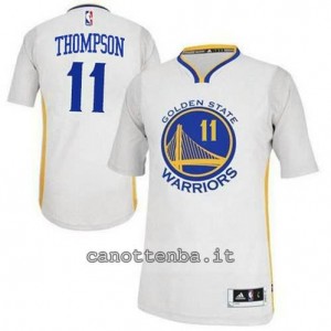 maglietta klay thompson #11 golden state warriors 2014-2015 bianca