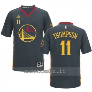 maglietta klay thompson #11 golden state warriors cinese nero