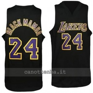 maglietta kobe bryant #24 los angeles lakers nero