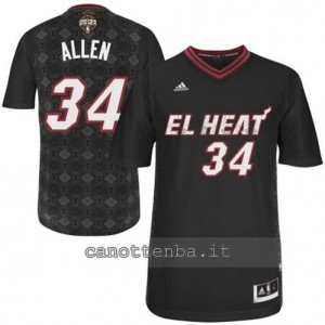 maglietta ray allen #34 miami heat nero