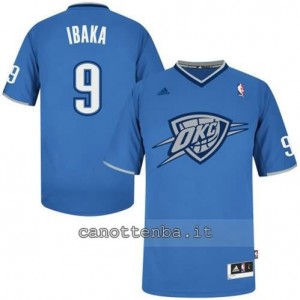 maglietta serge ibaka #9 oklahoma city thunder blu