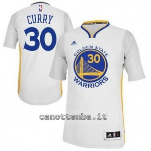 maglietta stephen curry #30 golden state warriors 2014-2015 bianca