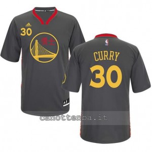 maglietta stephen curry #30 golden state warriors cinese nero