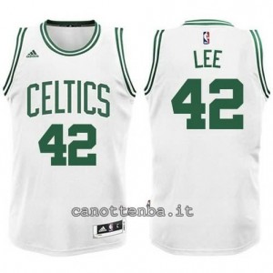 nuova maglia david lee #42 boston celtics bianca