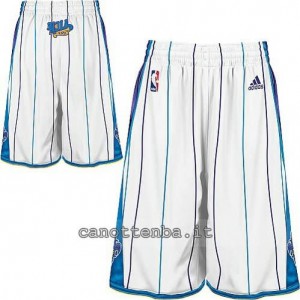 pantaloncini nba new orleans pelicans bianca