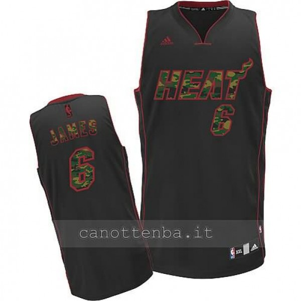 canotte LeBron james 6 miami heat moda camo e Canotte NBA Vendite Online NBA Store Italia
