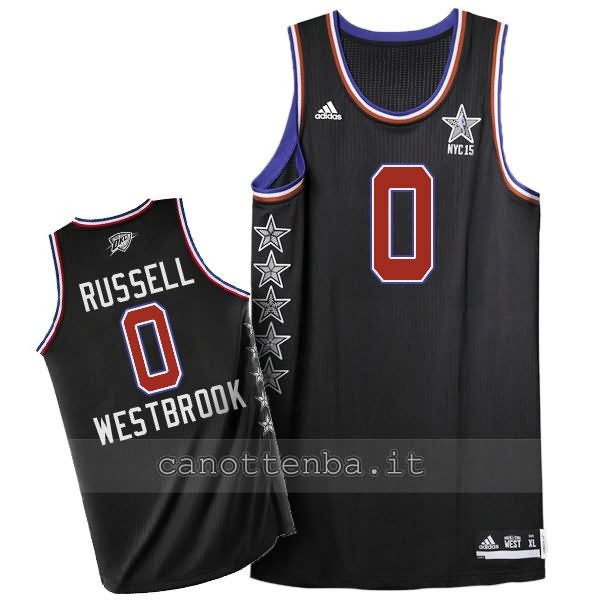 maglia basket russell westbrook 0 nba all star 2015 nero Maglie canotte e pantaloncini su canottebasket