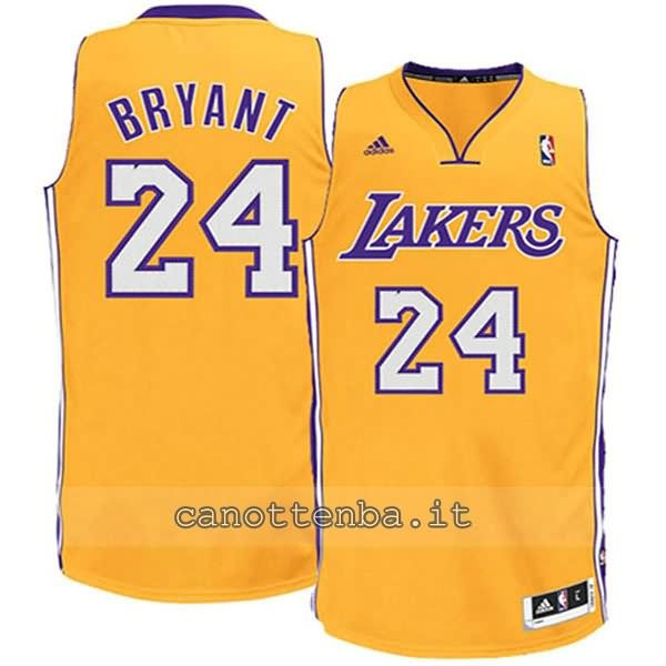 maglia nba bambino los angeles lakers kobe bryant 24 giallo e Canotte NBA Vendite Online NBA Store Italia